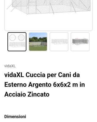 gabbia per animali 6x6x2h