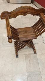 sedia pieghevole Savonarola 