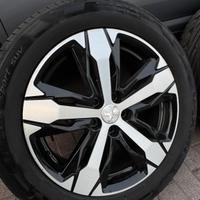 4 cerchi in lega originali Peugeot con pneu estivi