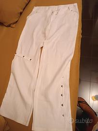 completo pantalone e camicia in lino tg 44