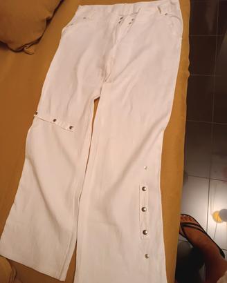 completo pantalone e camicia in lino tg 44