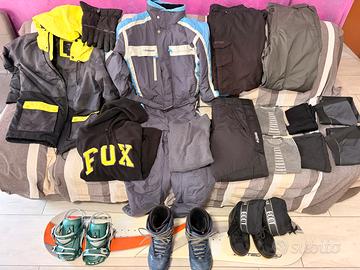 Mega kit Abbigliamento Snowboard Montagna e altro