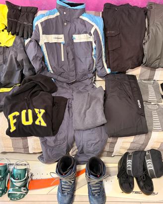 Mega kit Abbigliamento Snowboard Montagna e altro
