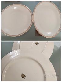 due piatti porcellana eleganti 