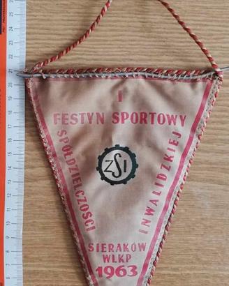 Gagliardetto Sieraków Polonia: 1963 festa sportiva