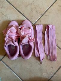 PUMA sneaker 36 IN SUEDE DOPPIO FIOCCO 