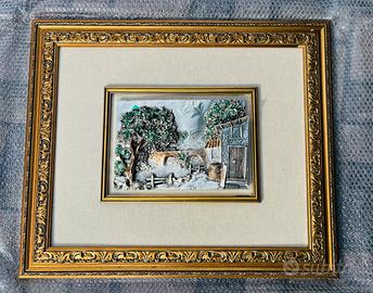 Quadro in argento 30x22 più cornice 73x61