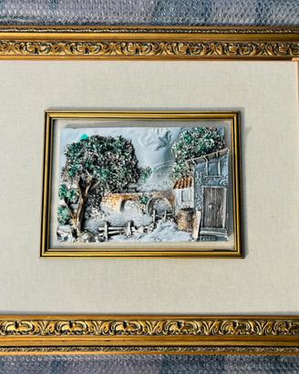 Quadro in argento 30x22 più cornice 73x61