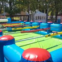 Calcio balilla umano gigante usato gonfiabile