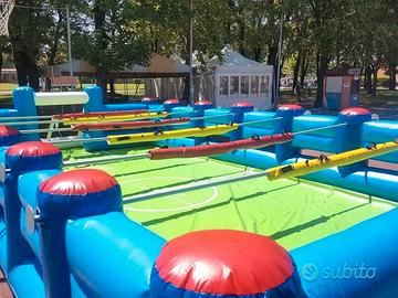 Calcio balilla umano gigante usato gonfiabile