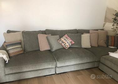 Divano Roche Bobois 3,50 m + pouf – come nuovo