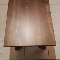 Tavolo-Tavolino salotto noce 80x45x43