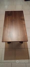 Tavolo-Tavolino salotto noce 80x45x43