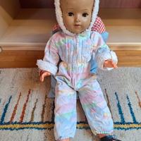 bambola con testa di celluloide