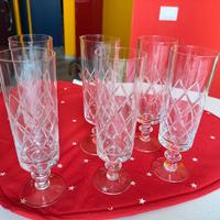 Bicchieri in cristallo vintage