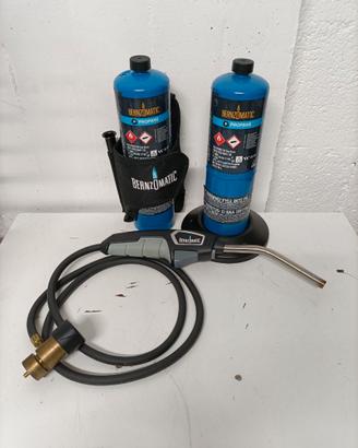 Bruciatore Bernzomatic + bombole propano