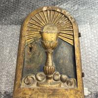 Antica Porticina di Tabernacolo in Legno Dorato