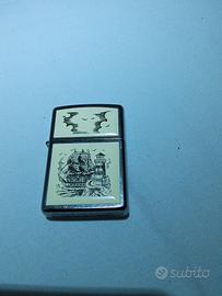 Accendino Zippo Scrimshaw Ship 