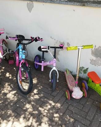 Biciclette monopattini taglie medio piccole