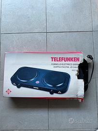Fornello elettrico a doppia piastra Telefunken