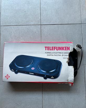Fornello elettrico a doppia piastra Telefunken