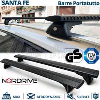 Barre Tetto per Hyundai Santa Fe in Alluminio Nero