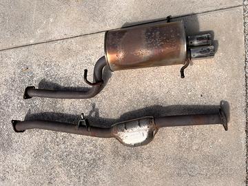 Scarico terminale e centrale subaru impreza