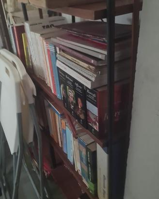 Libreria legno metallo