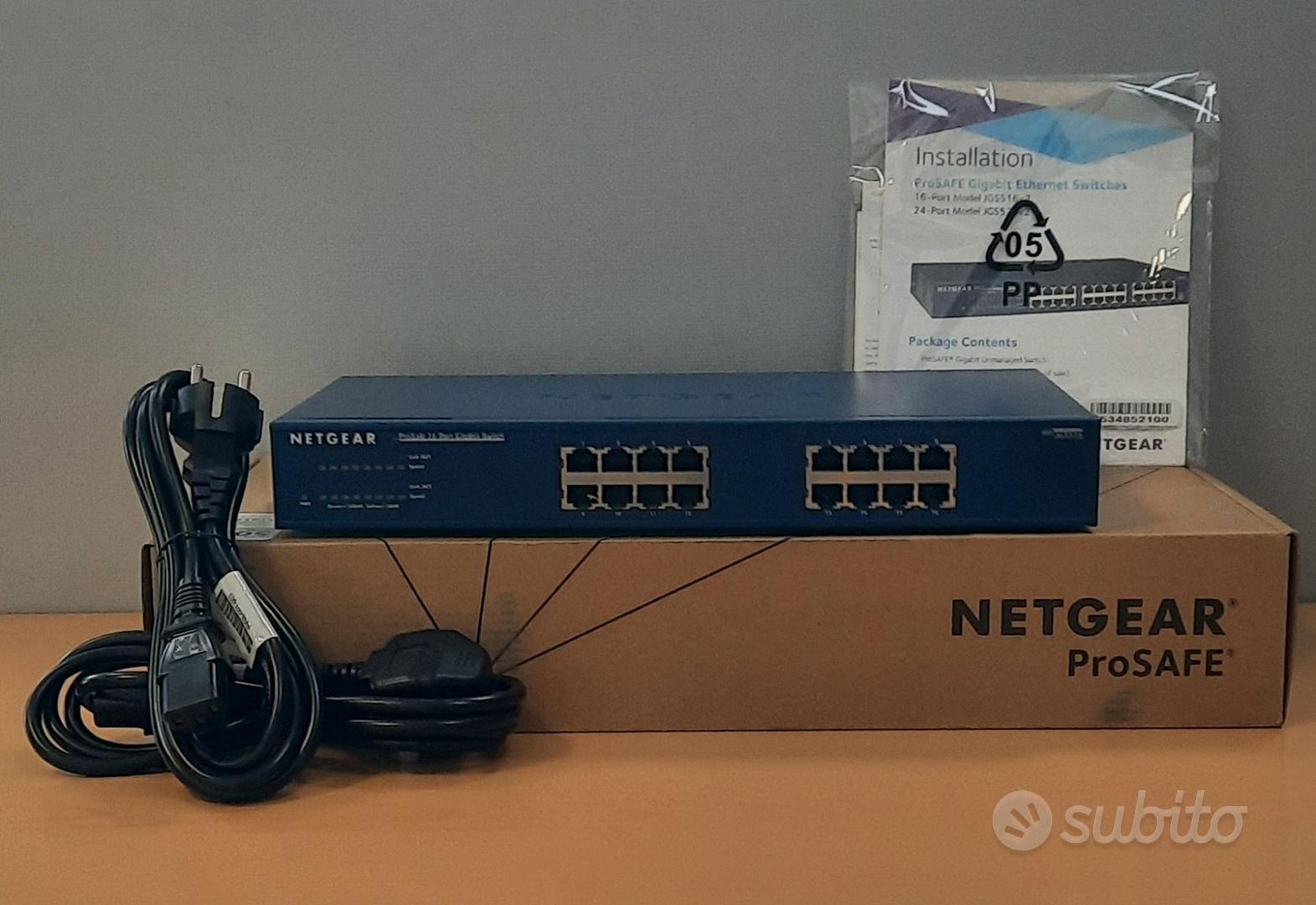Switch Netgear ProSafe 16 Porte Gigabit JGS516 v2 - Informatica In ...