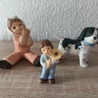 tre statuine goebel nina e marco 