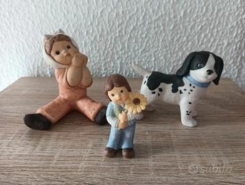 tre statuine goebel nina e marco 