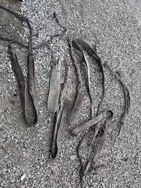 Antiche redini cinghie in cuoio cavallo