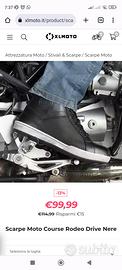 Scarpe on sale moto course