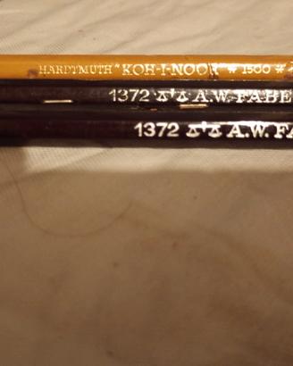 Lotto 2 matite d'epoca A.W.Faber 1372 anni 30/40 