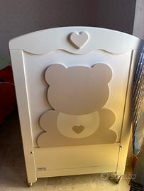 Foppapedrerti orso con cassetto e anta inclinabile