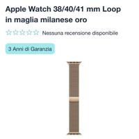 Cinturino originale apple watch 38/41mm milanese