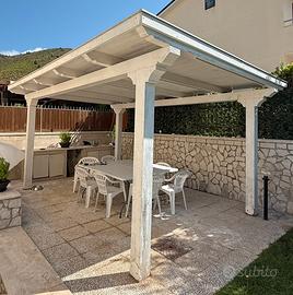 Patio Gazebo in legno 5mt X 3mt