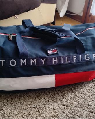 Borsone Tommy Hilfiger blu/rosso
