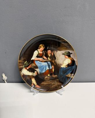Piatto Lilien Die Zitherspielerin