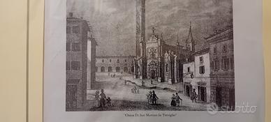 antica stampa di Treviglio originale rarissima 