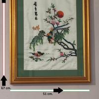 N° 2  quadri arte orientale su seta.