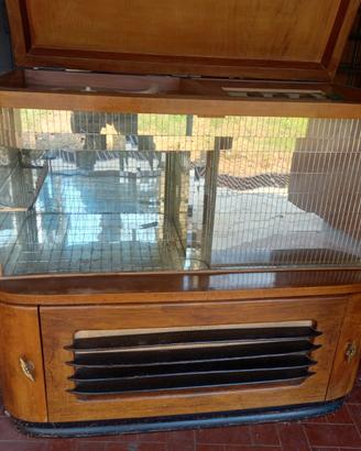 mobile con  giradisch e radio i anni 60