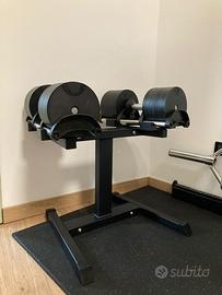 Manubri regolabili 40 kg con stand
