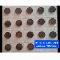 18 pz. 10 Centesimi "Ape" Regno d'Italia