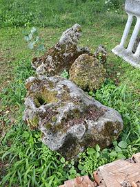 Pietre decorative e blocchi in tufo da giardino