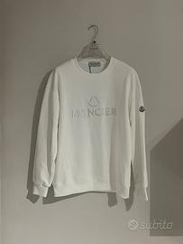 felpa moncler bianca taglia S