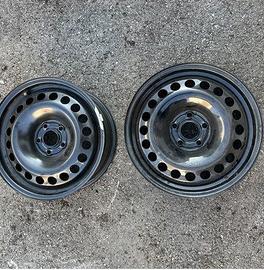 2 - CERCHI IN LAMIERA OPEL 6,5X16 5X105 ET38 CB 56