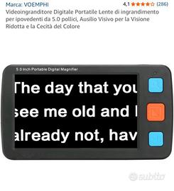 Videoingranditore Digitale Portatile VOEMPHI