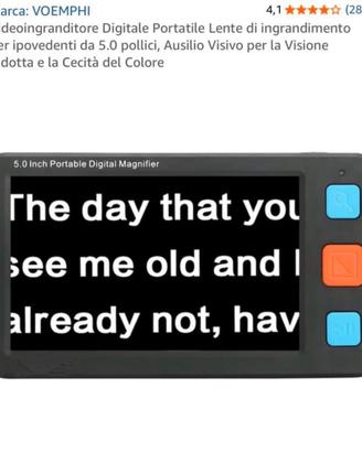 Videoingranditore Digitale Portatile VOEMPHI