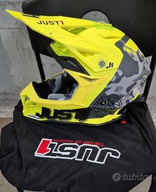CASCO CROSS - MOTO ACQUA - JUST 1 -  TG. L - NUOVO